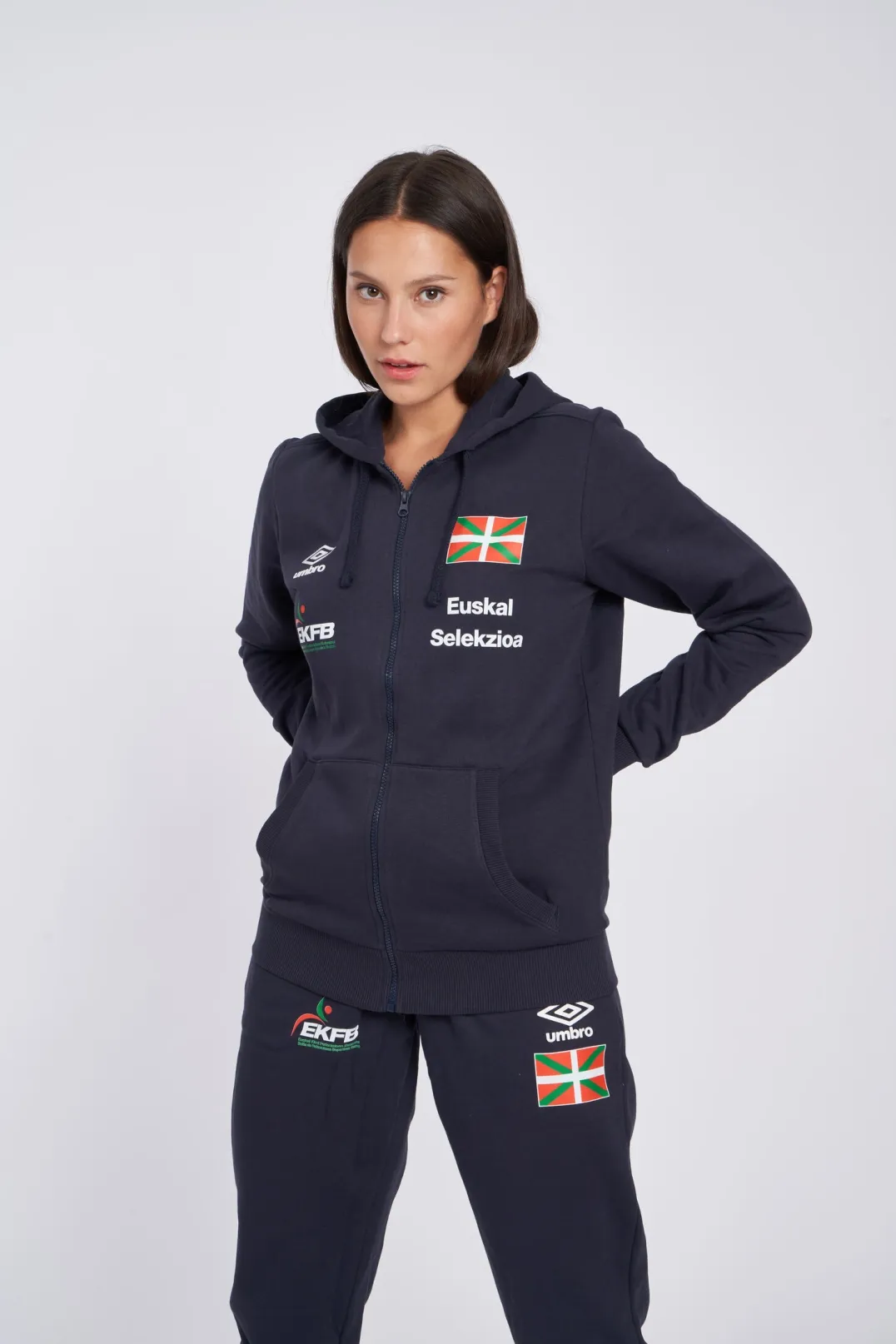 EUSKAL SELEKZIOA WALKING/22  ZIP JACKET NAVY