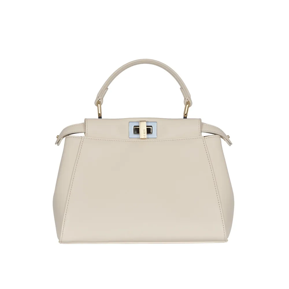 Fendi Bolso Iconic Mini Peekaboo Blanco