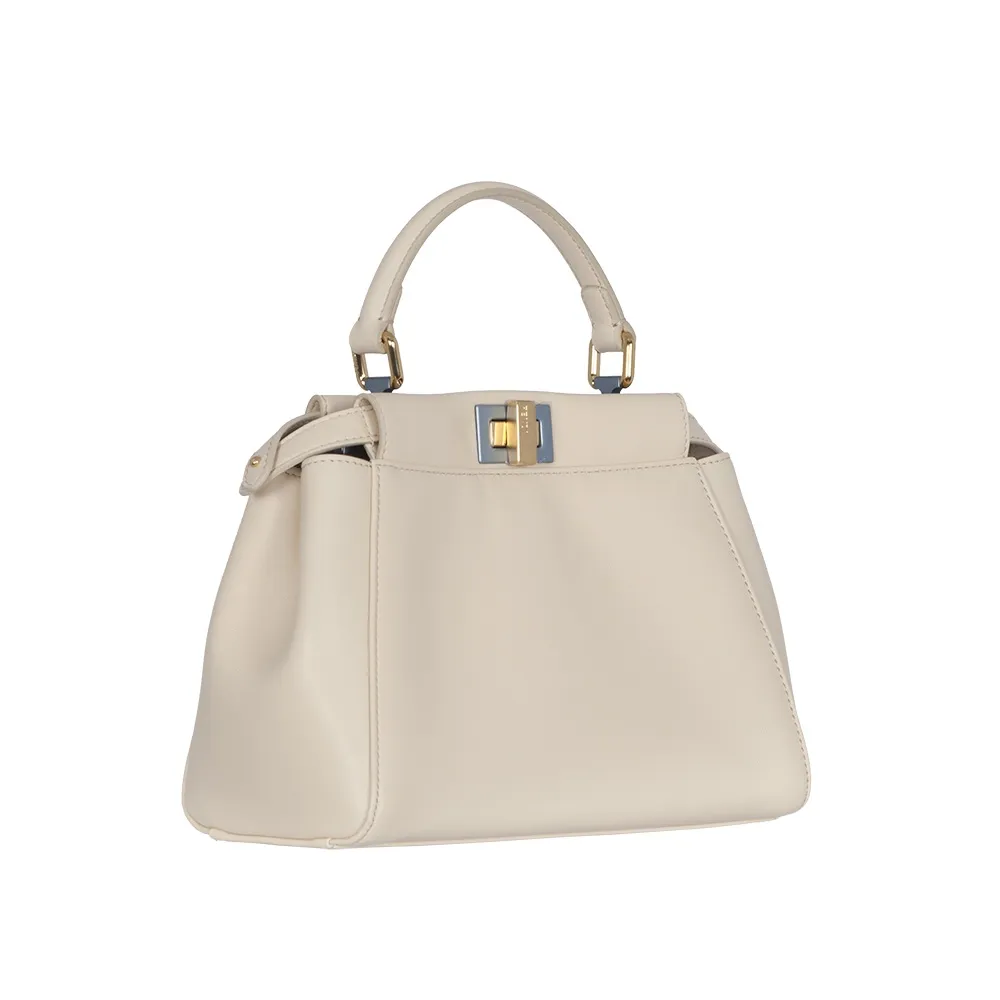 Fendi Bolso Iconic Mini Peekaboo Blanco