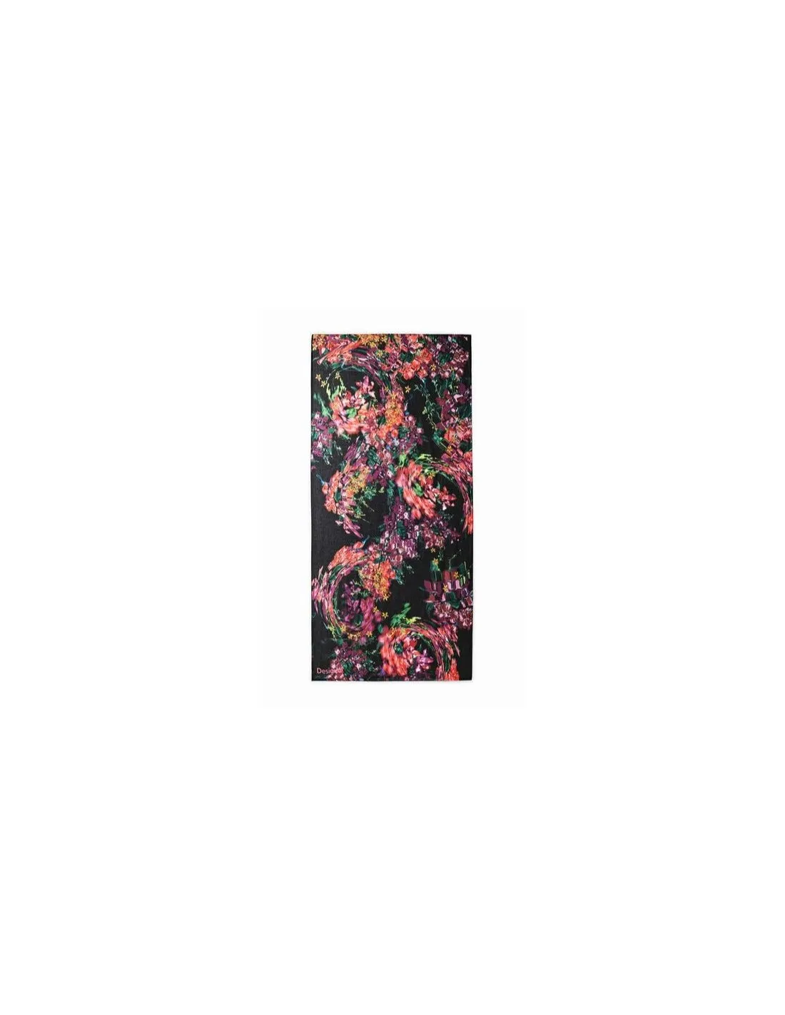 Foulard rectangular con estampado de flores de Desigual
