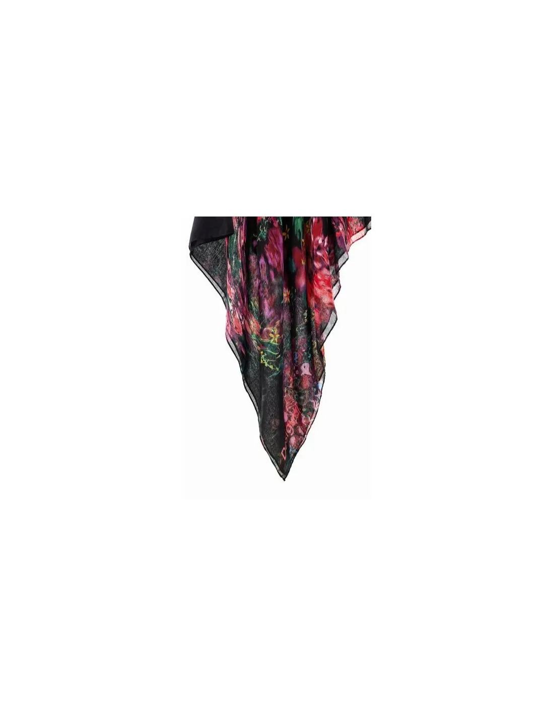 Foulard rectangular con estampado de flores de Desigual