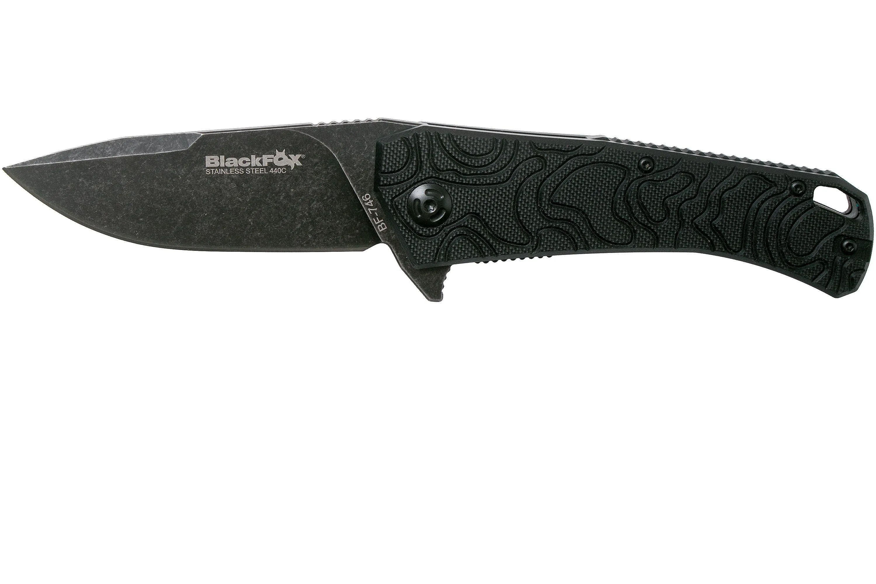 FOX KNIVES ECHO 1 BF746 BLACK FOX, BLACK G10 NAVAJA, MIKKEL WILLUMSEN DESIGN