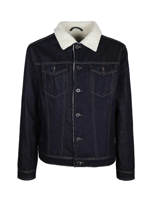 Frankie Malone Chaqueta vaquera de hombre acolchada