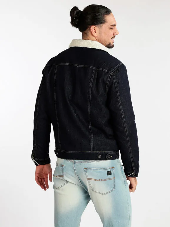 Frankie Malone Chaqueta vaquera de hombre acolchada