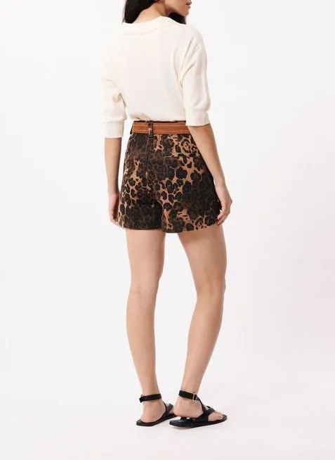 FRNCH PLUME  POLO RECTO CON CUELLO ABIERTO EN BEIGE