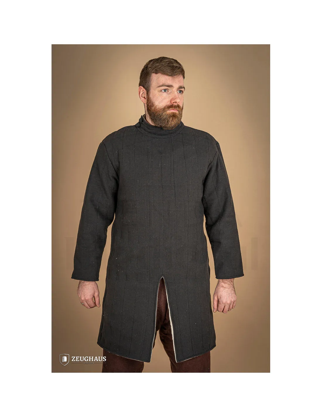 Gambesón medieval algodón de infantería, color negro
