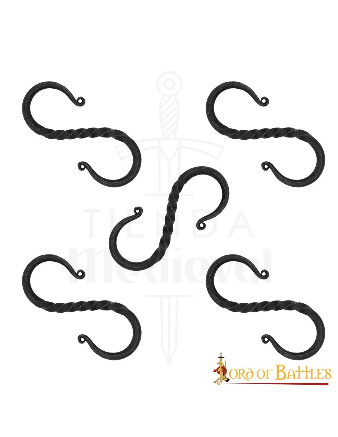Gancho medieval para colgar utensilios de cocina