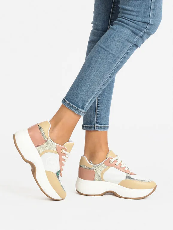 Gattinoni Deportivas de mujer con estampado y cuña