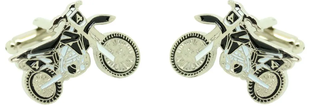 Gemelos para camisa de Moto cross negro