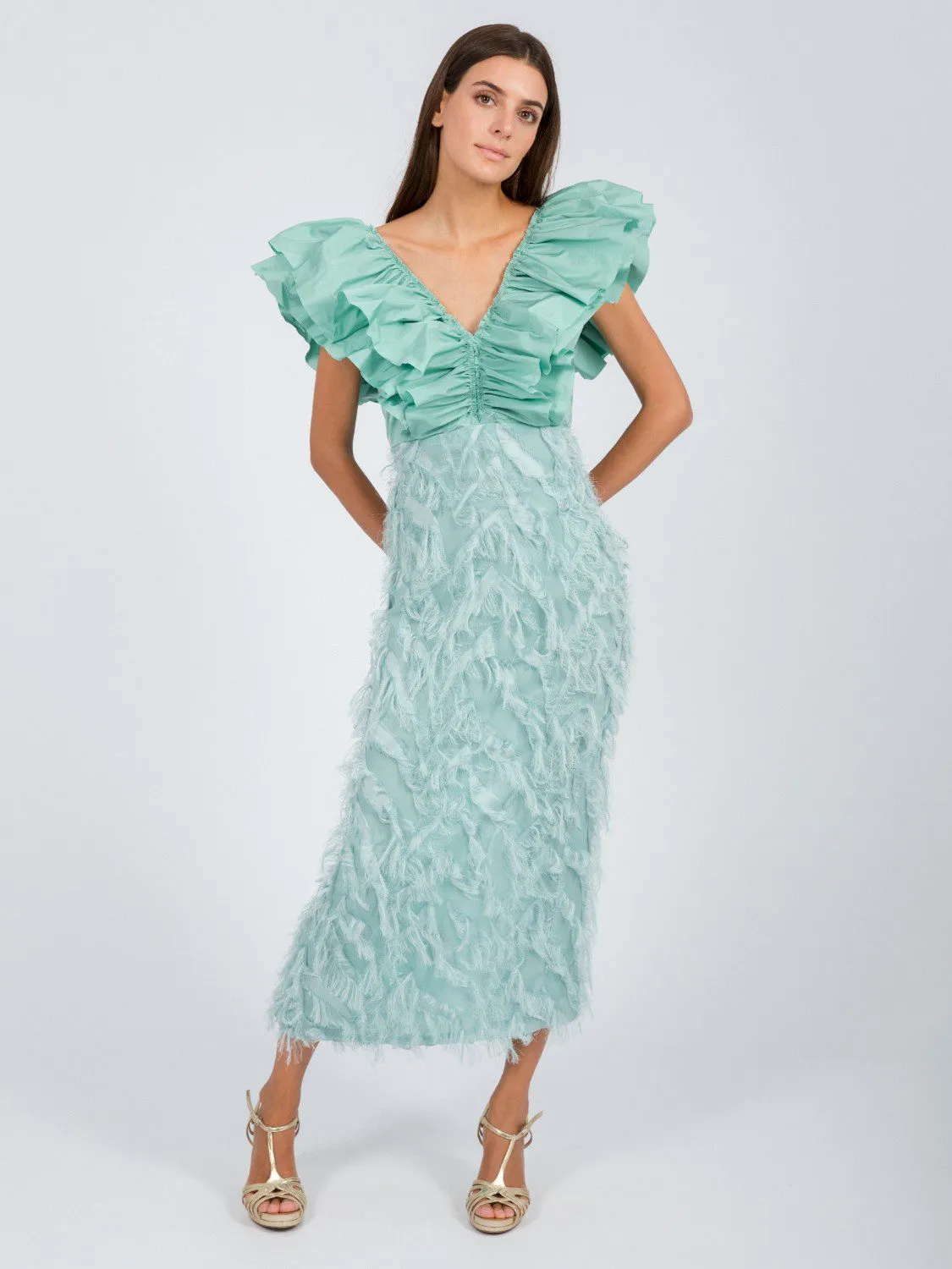 GIRVAN VESTIDO COLOUR NUDE