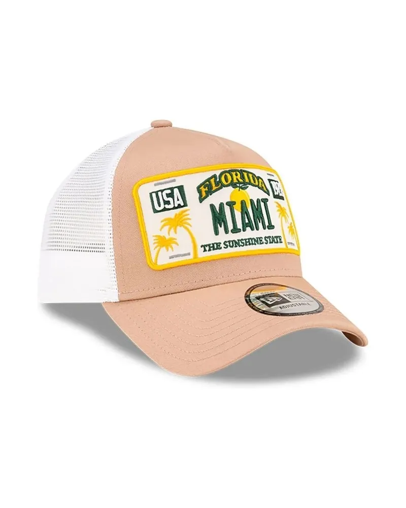 Gorra new era tostada license plate trucker newera