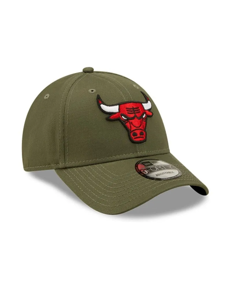 Gorra new era verde bulls nba essential 9forty chibul nov