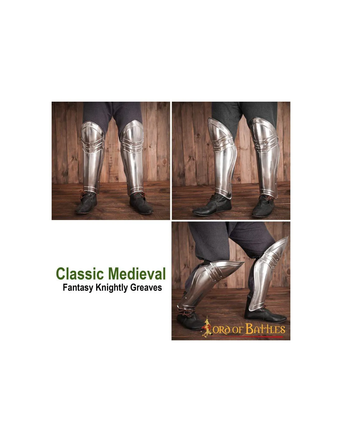 Grebas de caballero de fantasía medieval clásica