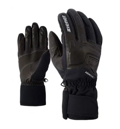 Guantes de esquí Ziener GLYXUS AS (Grey Iron Tec) hombre