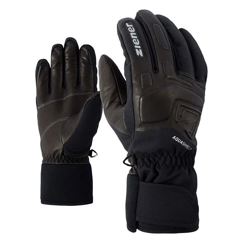 Guantes de esquí Ziener GLYXUS AS (Grey Iron Tec) hombre