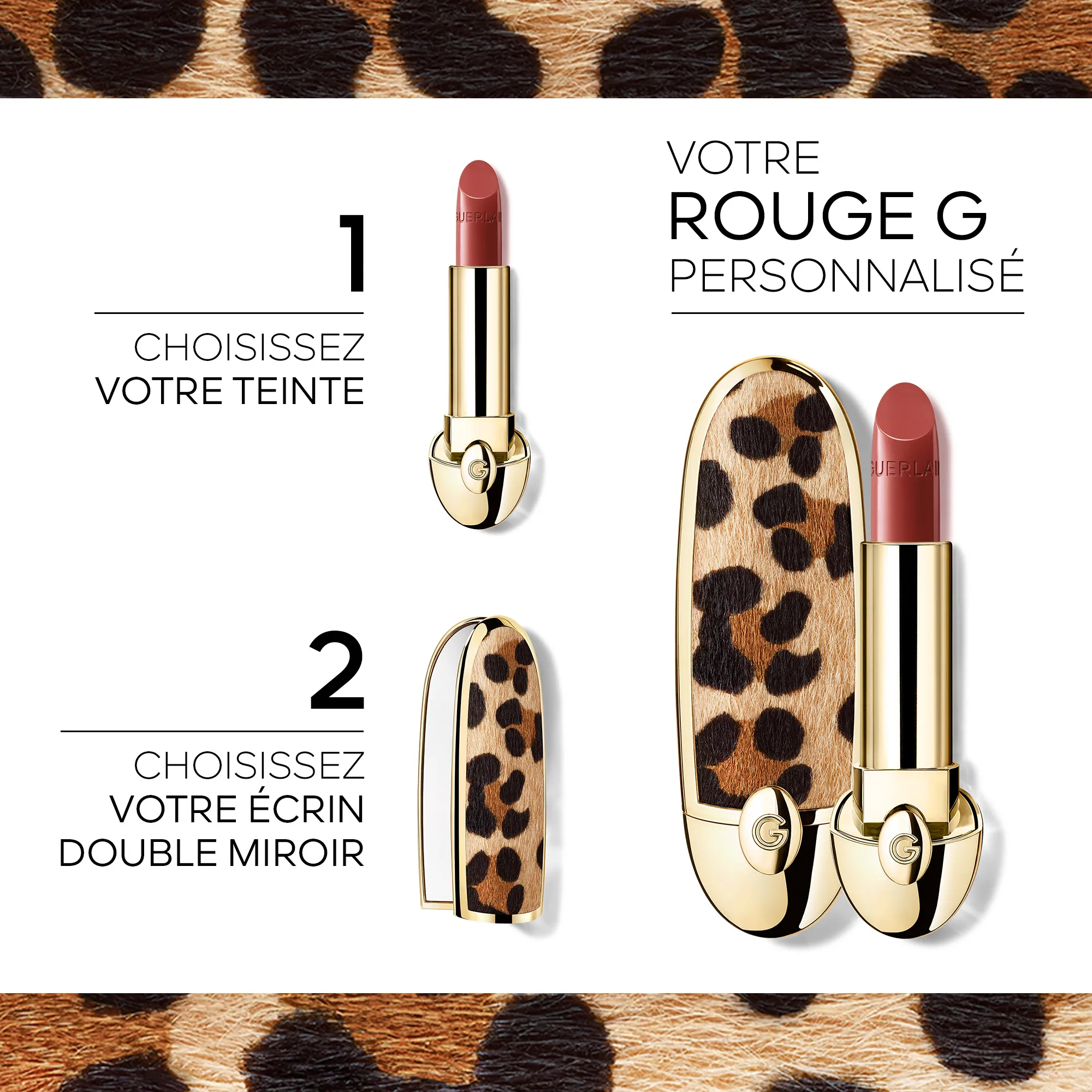 GUERLAIN ROUGE G LA RECARGA  EL LáPIZ LABIAL PERSONALIZABLE DE CUIDADO EN   829 LE FUCHSIA PROFOND  SATIN