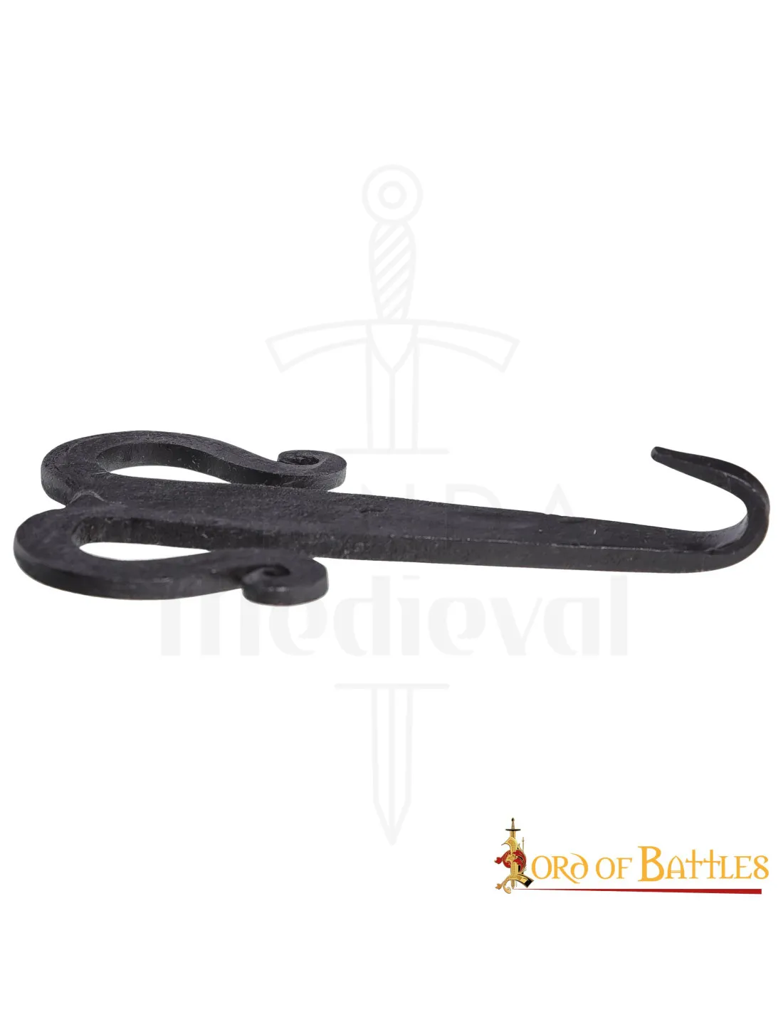 Hebilla medieval de gancho hierro para cinturones