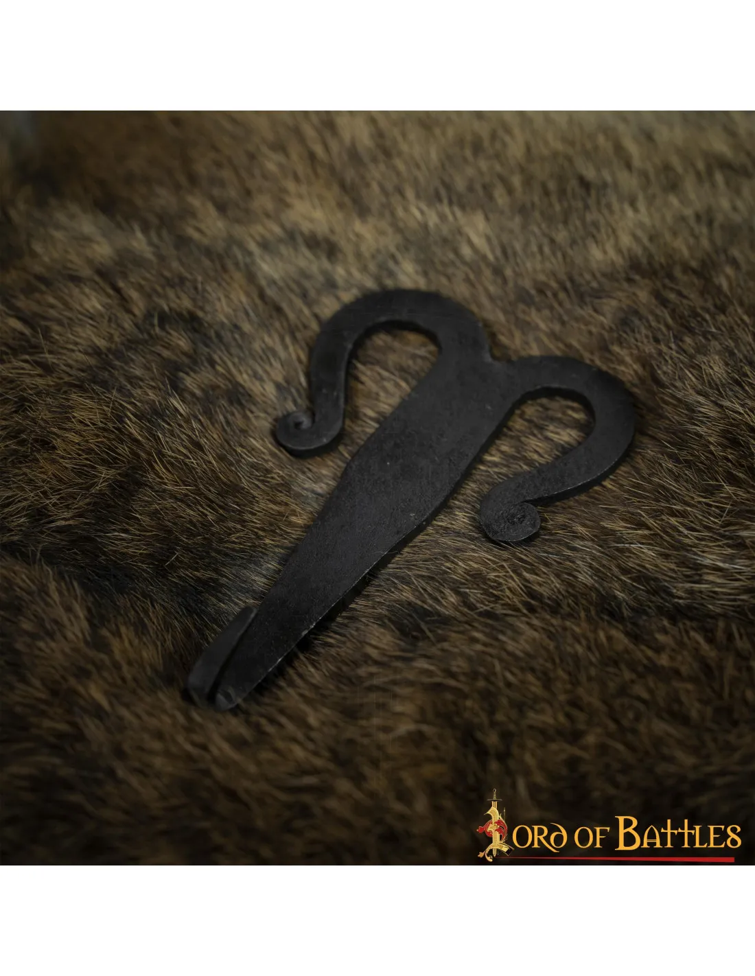 Hebilla medieval de gancho hierro para cinturones
