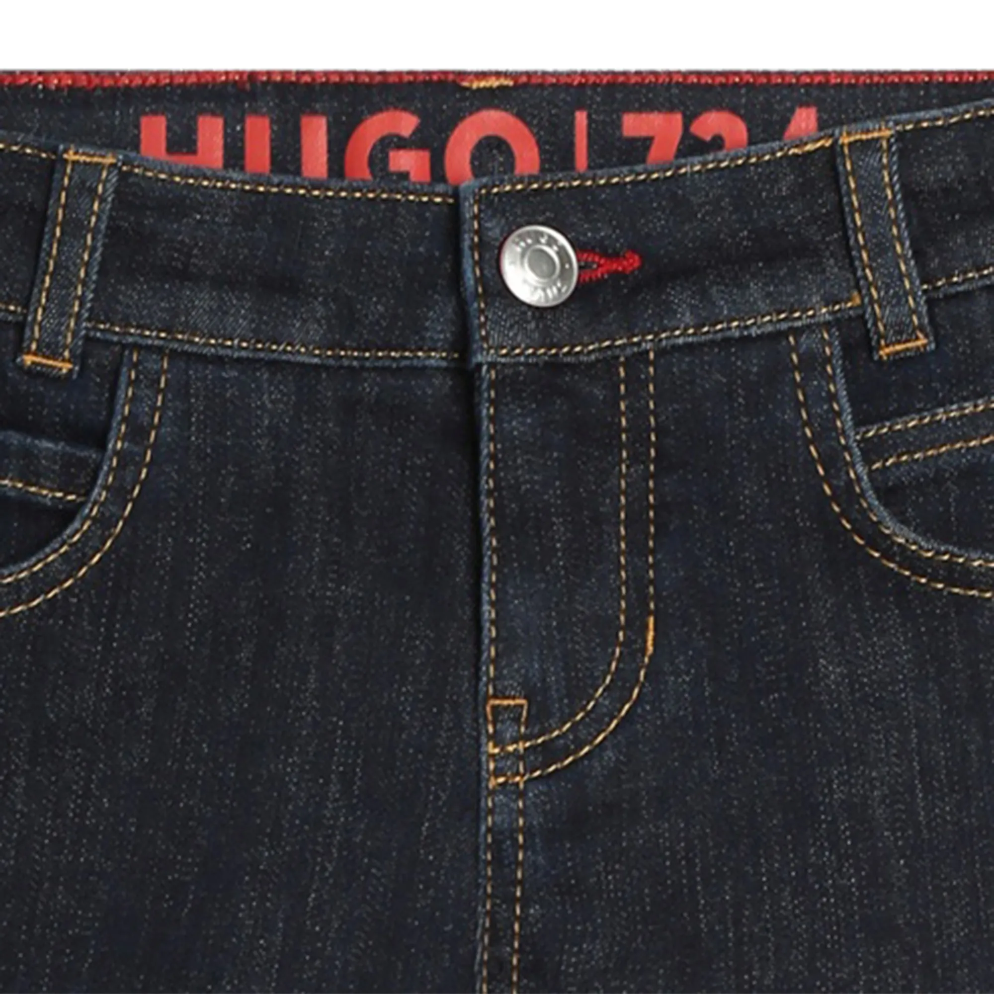 HUGO Vaquero estampado 5 bolsillos