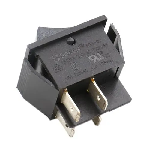 INTERRUPTOR BASCULANTE ONOFF DPST 4 VIAS  NEGRO 16 A