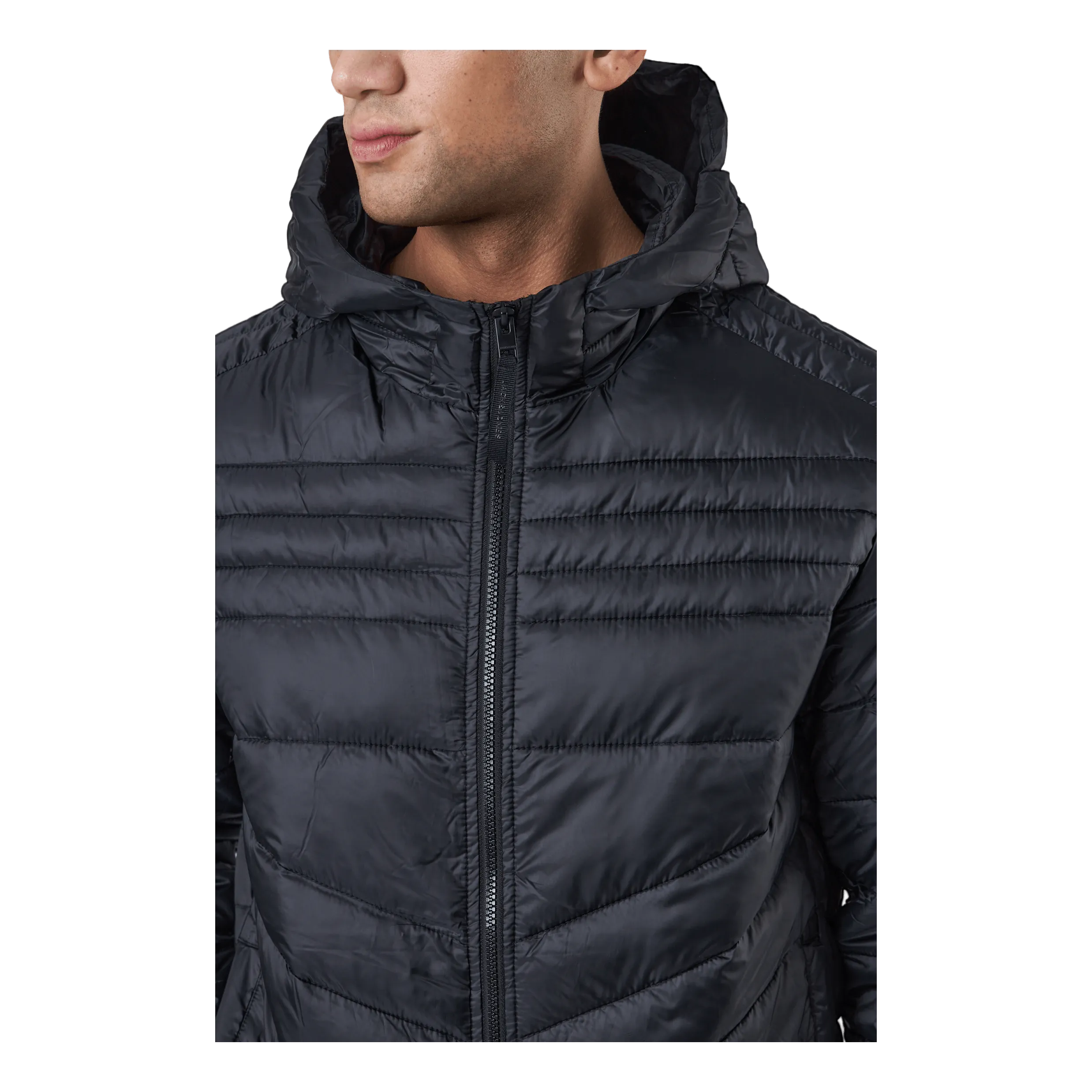 Jack & Jones Jjehero Puffer Hood Noos Black