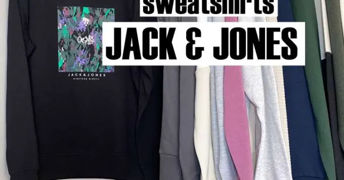 JACK & JONES Sudadera con capucha y sudadera para hombre