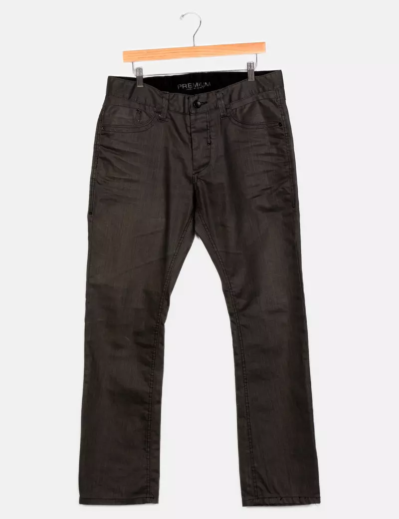 Jack & Jones Pantalones de tela Rectos Encerado