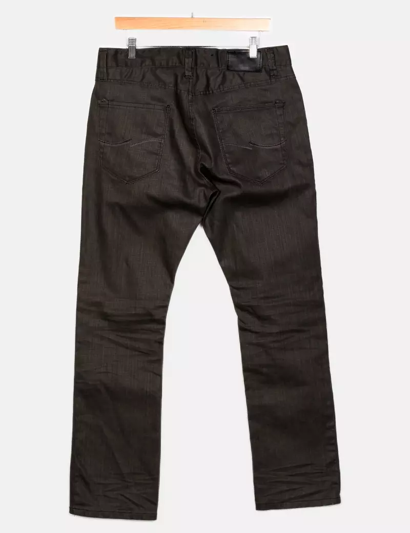 Jack & Jones Pantalones de tela Rectos Encerado
