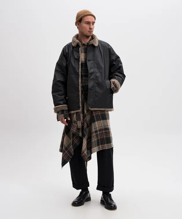 Jan Jan Van Essche Black pants with alpaca wool