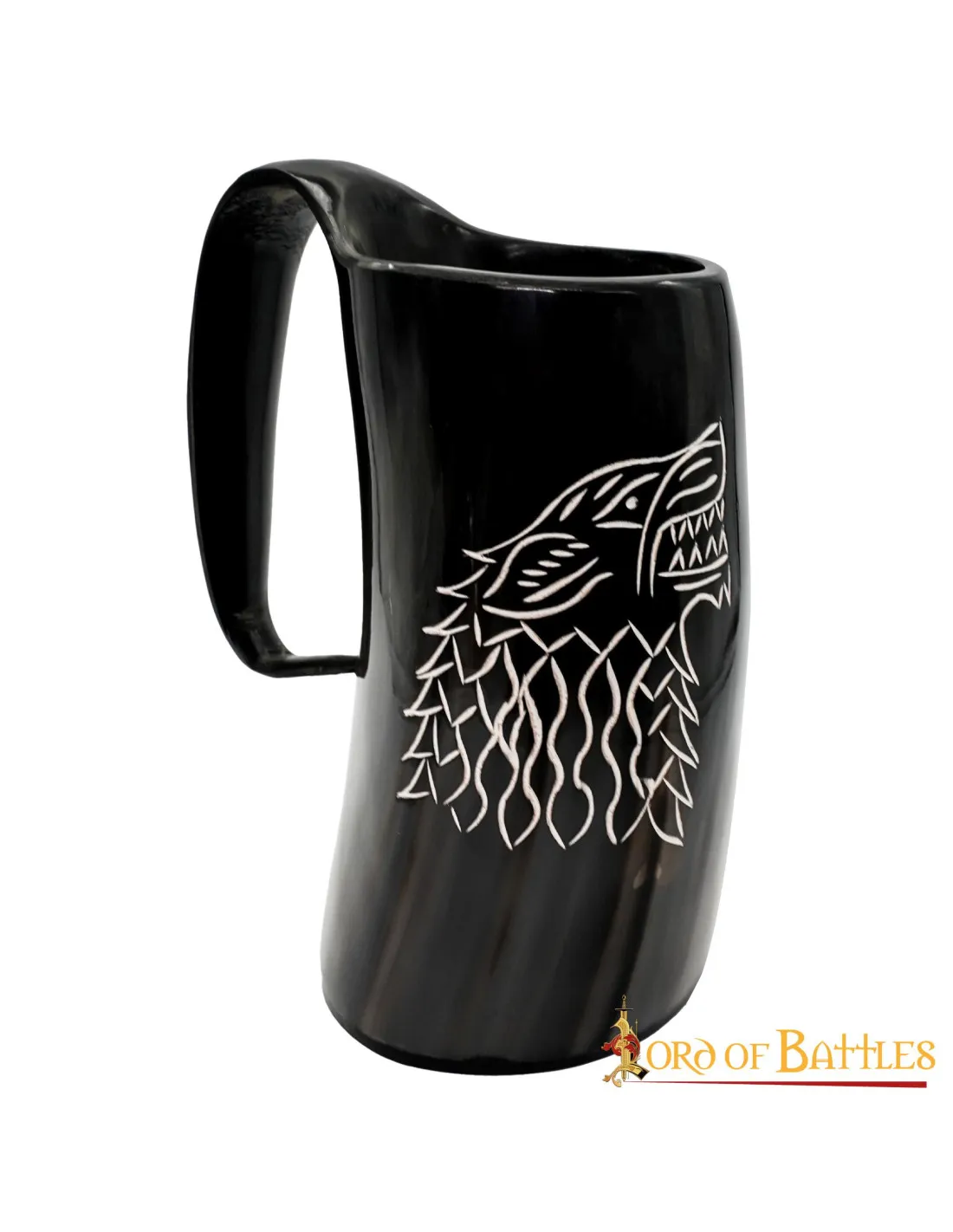 Jarra de cerveza lobo medieval para recreacionistas