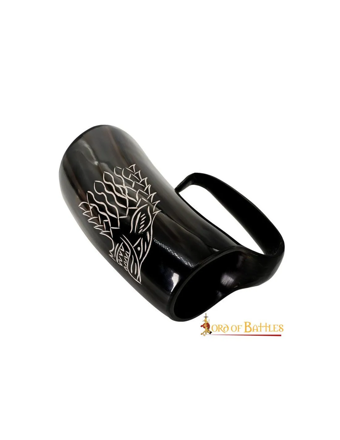 Jarra de cerveza lobo medieval para recreacionistas