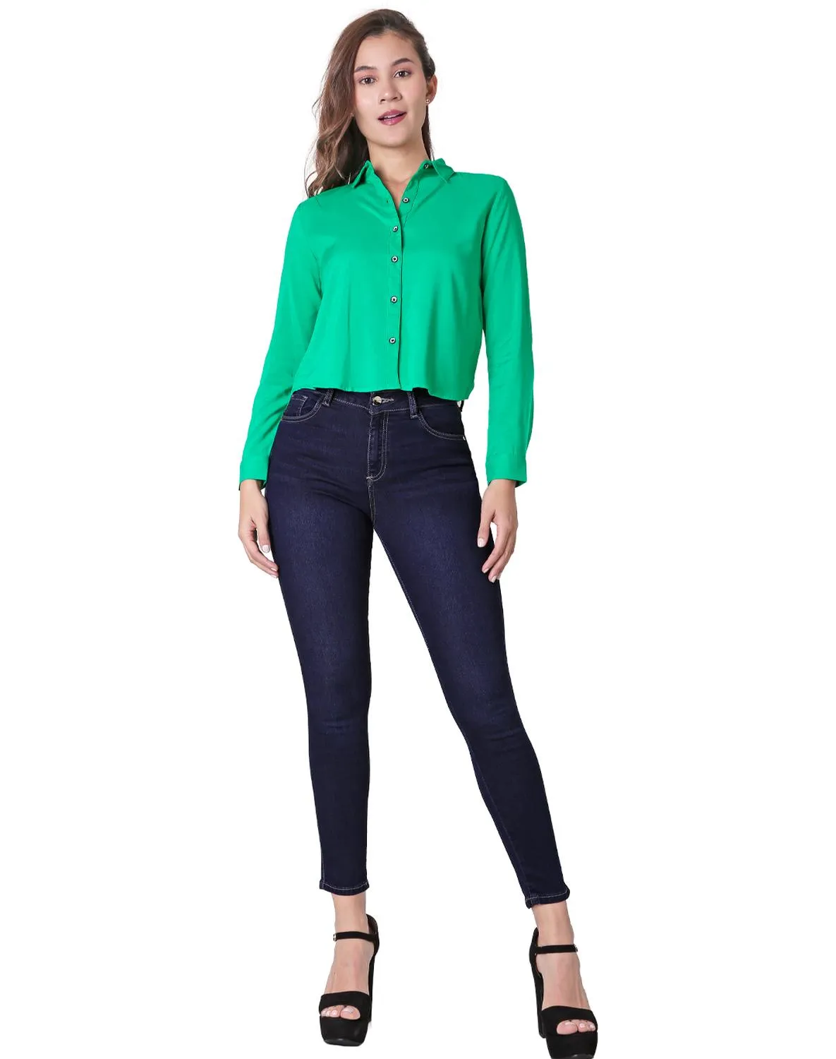 Jeans Mujer Moda Skinny Azul Fergino 52904617