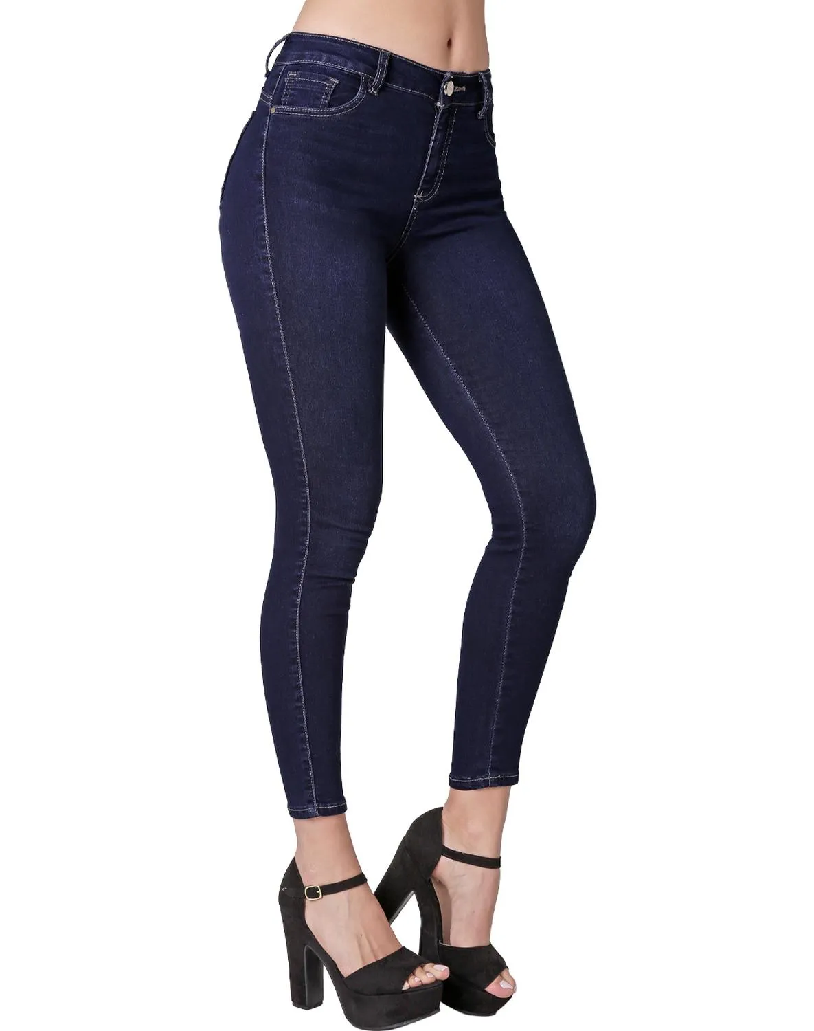 Jeans Mujer Moda Skinny Azul Fergino 52904617