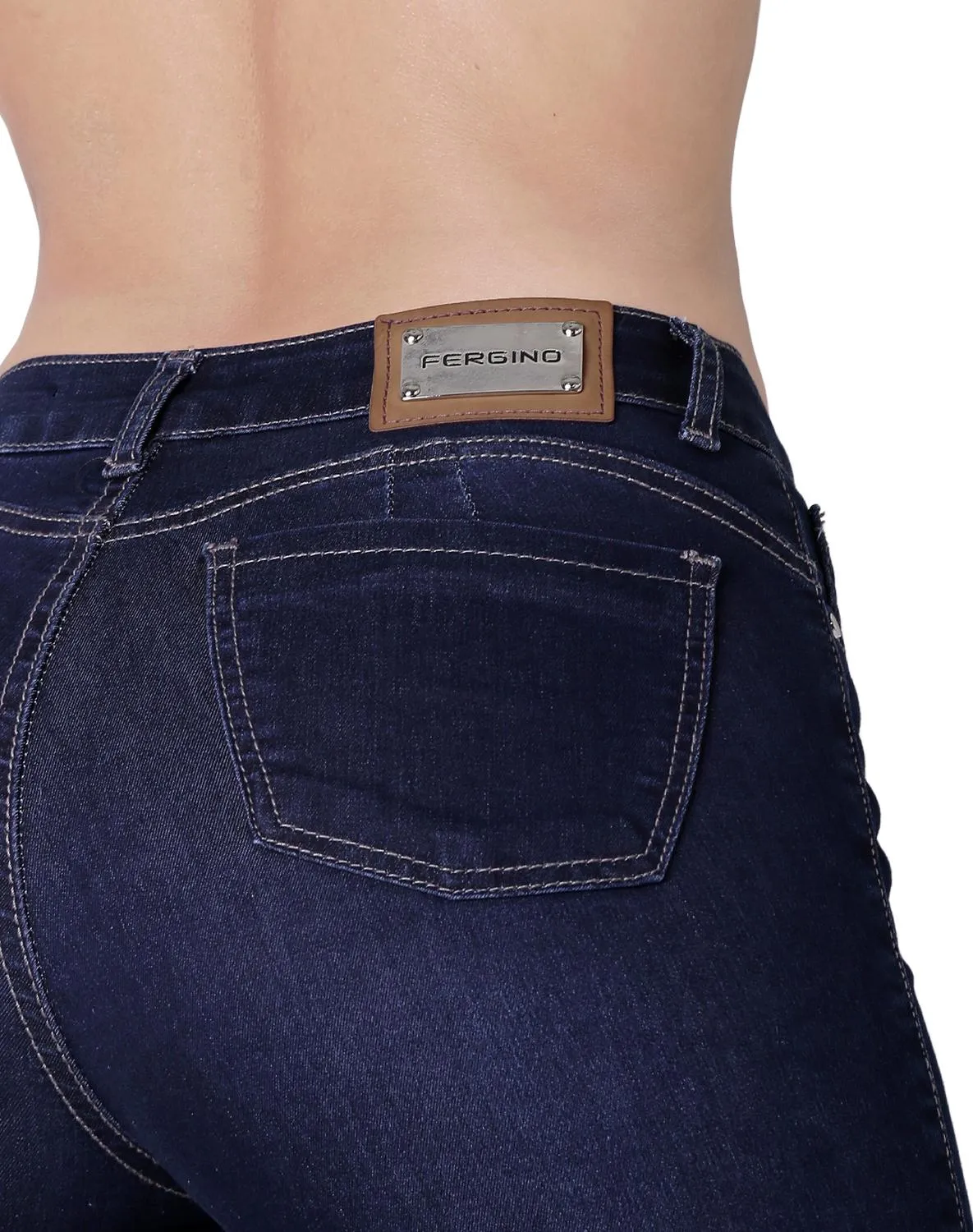 Jeans Mujer Moda Skinny Azul Fergino 52904617