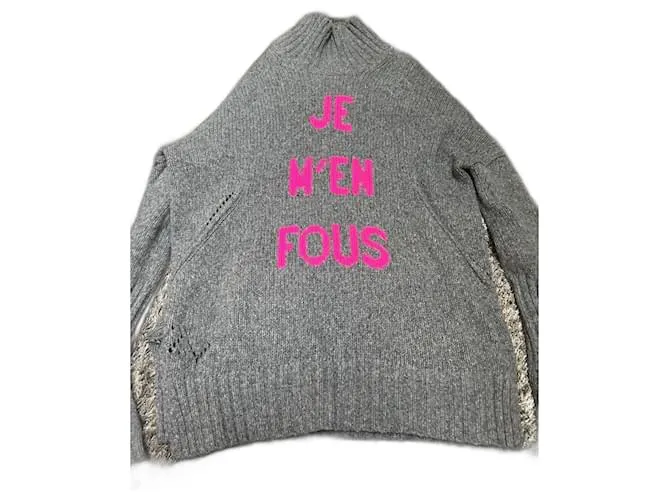 Jersey Alma de Zadig & Voltaire No me importa Gris 