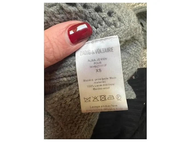 Jersey Alma de Zadig & Voltaire No me importa Gris 