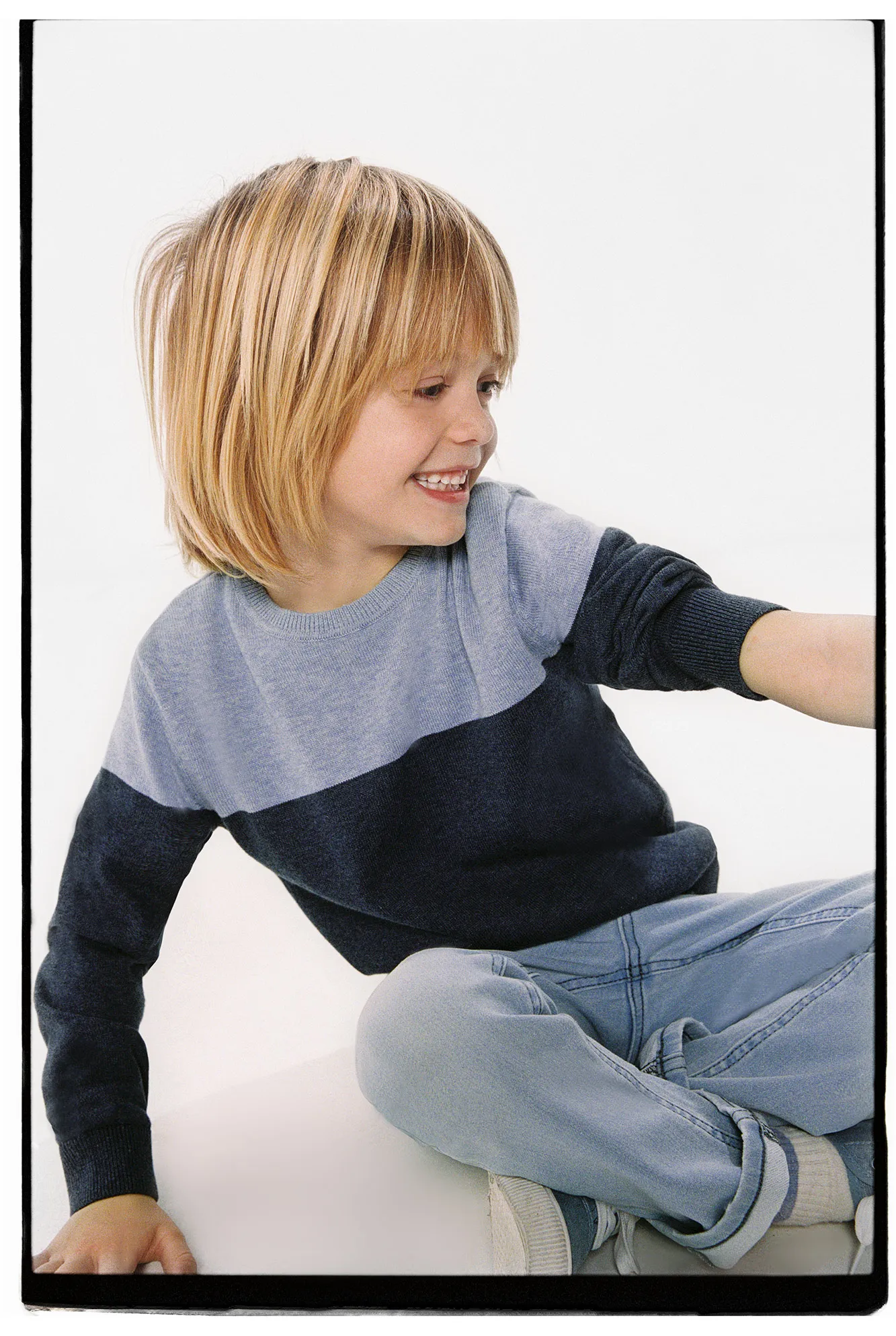 Jersey block color niño
