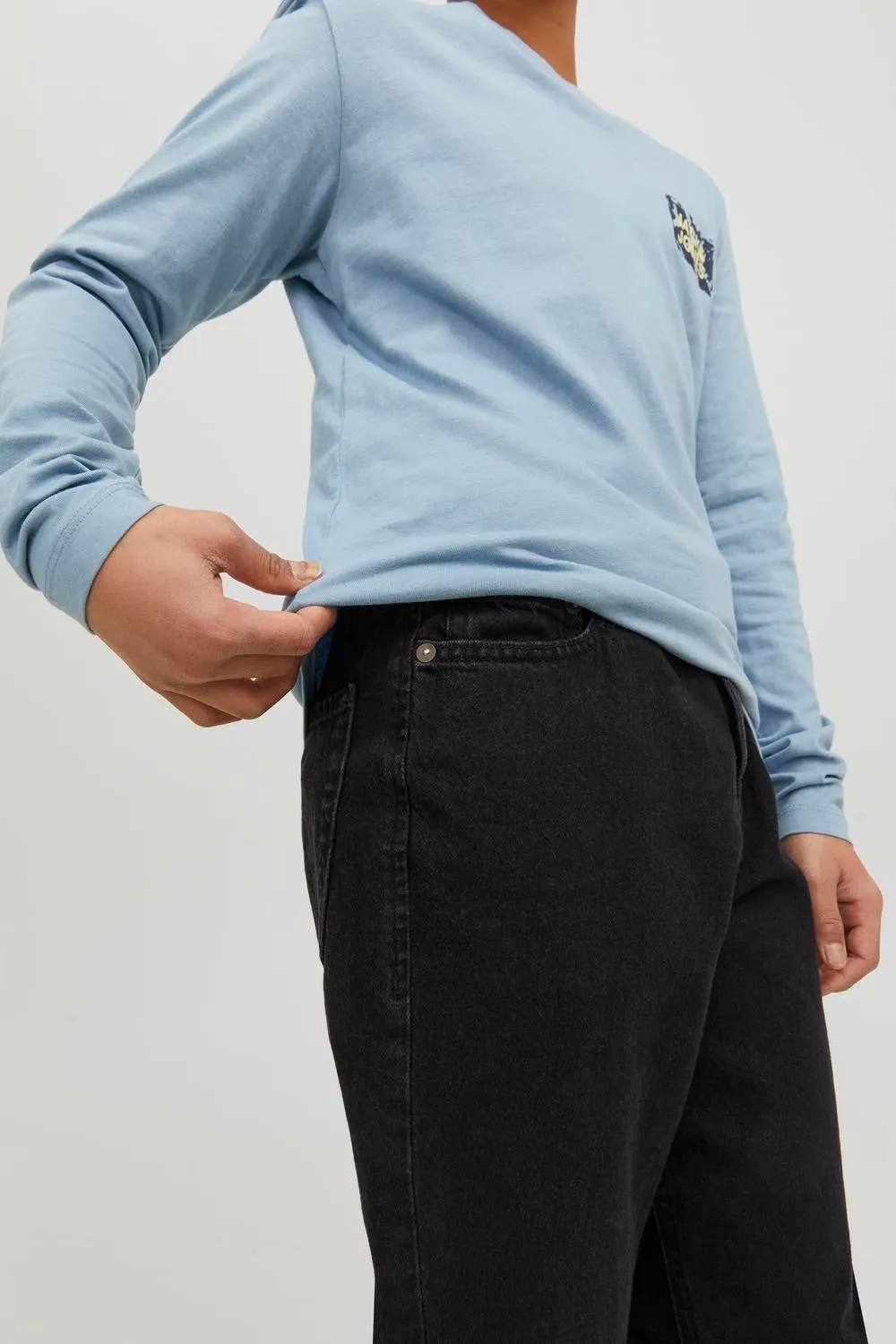 JJICHRIS JJORIGINAL MF 3462 Vaqueros de corte holgado Junior | Negro | Jack & Jones®