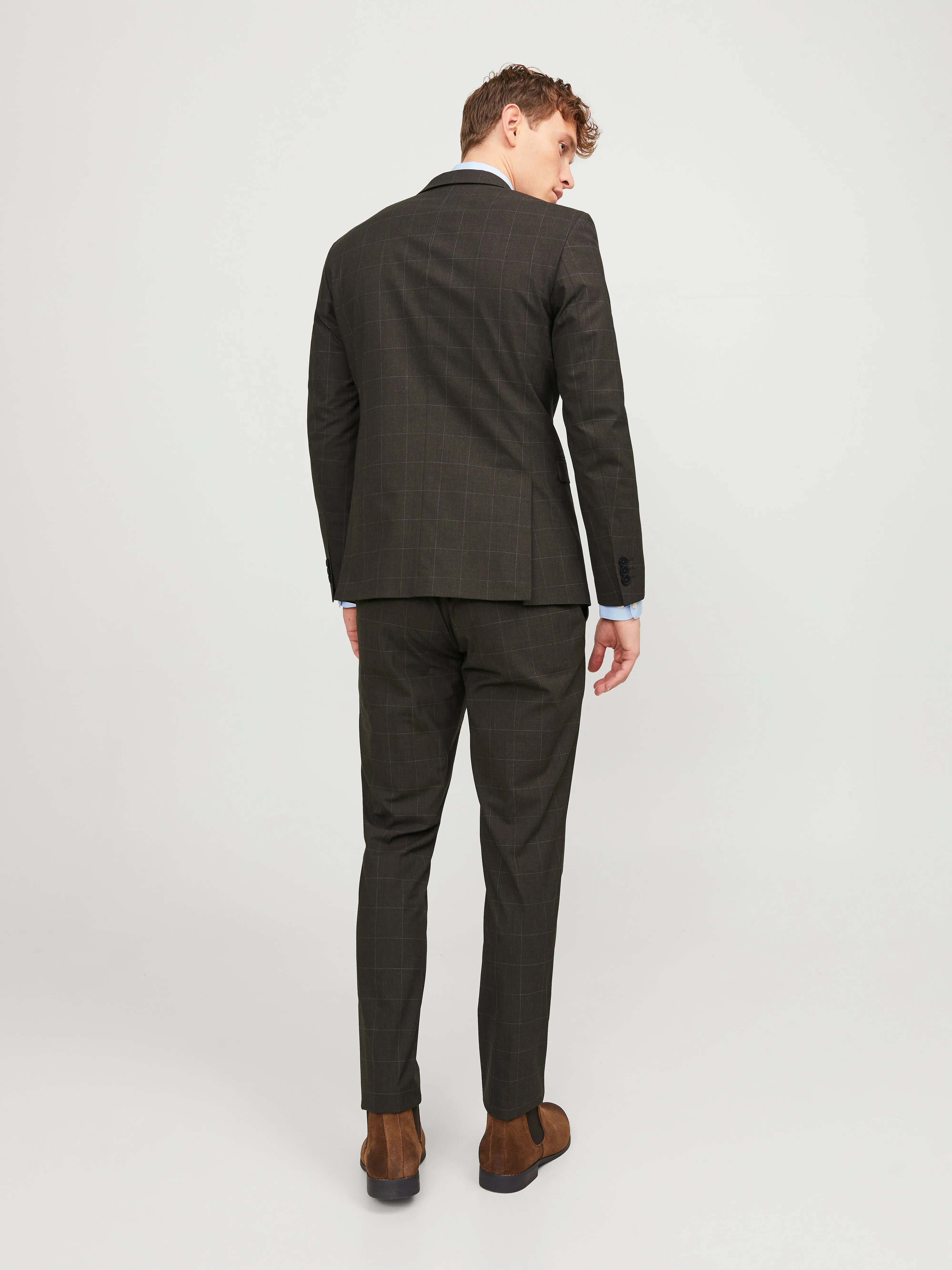 JPRSOLARIS Blazers Corte super slim | Marrón oscuro | Jack & Jones®