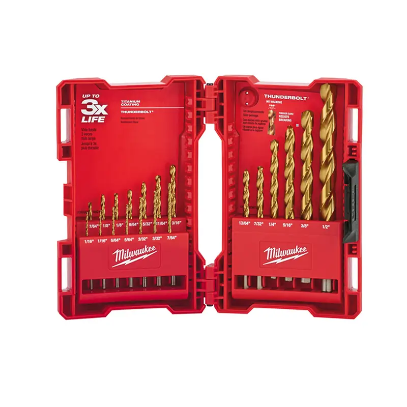 JUEGO DE BROCAS DE TITANIO PARA TALADRO MILWAUKEE 48891105
