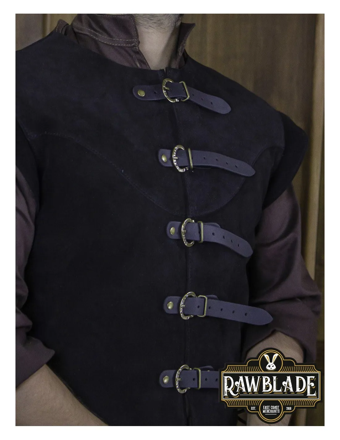 Justillo medieval corto de hombre Jules, negro