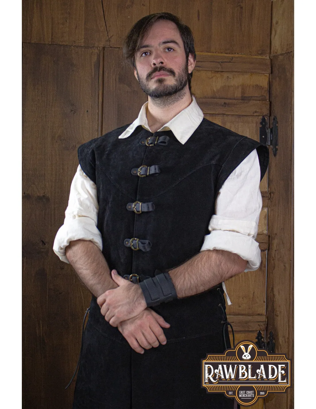 Justillo medieval largo de hombre Jules, negro