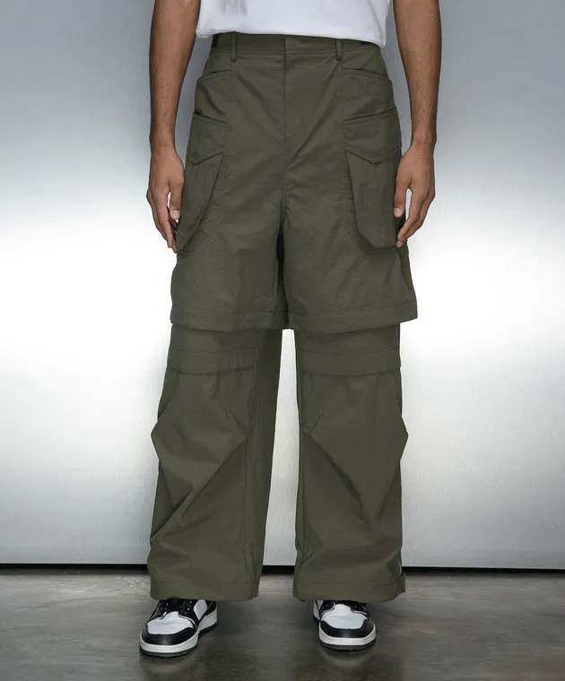 Juun.j Green cargo pants transformers