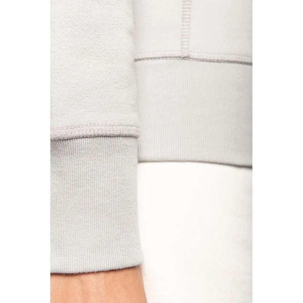 K481SUDADERA ALGODÓN ORGÁNICO CON CUELLO REDONDO Y MANGAS RAGLÁN