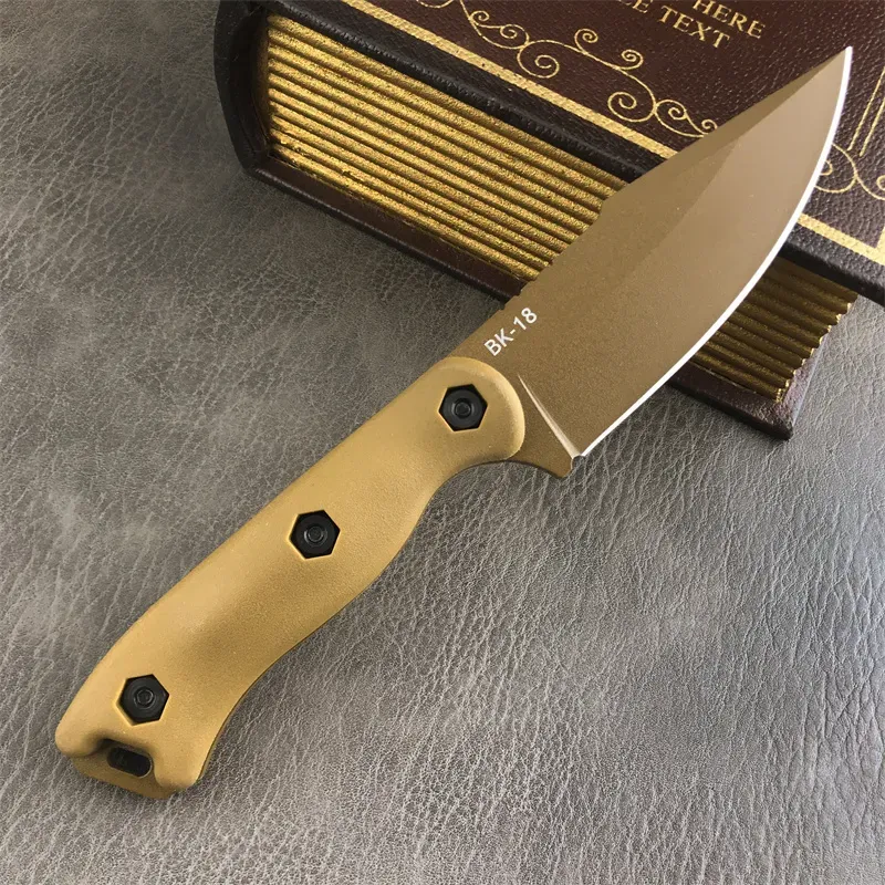 KABAR BK18 CUCHILLO DE HOJA FIJA DE ARPóN CORTO, CUCHILLO RECTO DE COMBATE AL AIRE LIBRE, CUCHILLO RECTO PARA ACAMPAR, CAZA, DE