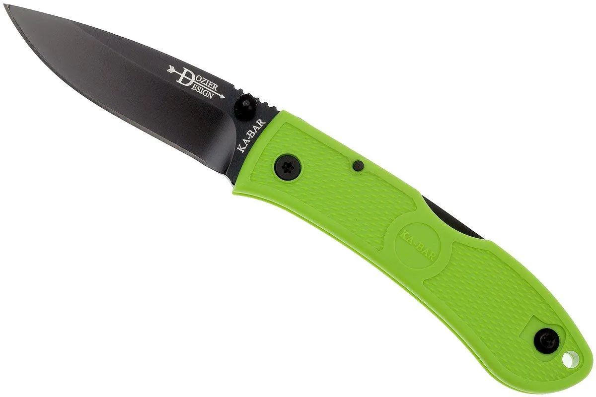 KABAR MINI DOZIER ZOMBIE GREEN 4072ZG
