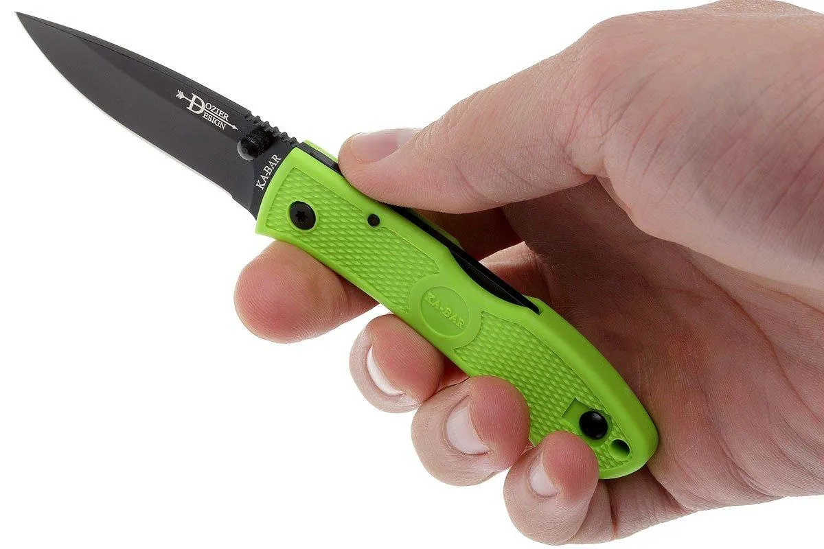 KABAR MINI DOZIER ZOMBIE GREEN 4072ZG