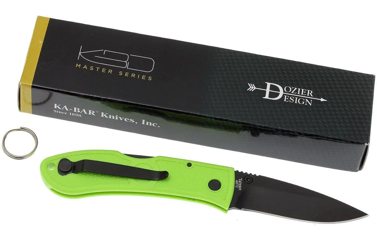 KABAR MINI DOZIER ZOMBIE GREEN 4072ZG