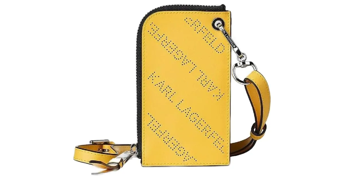 Karl Lagerfeld Monederos, carteras, casos Amarillo 