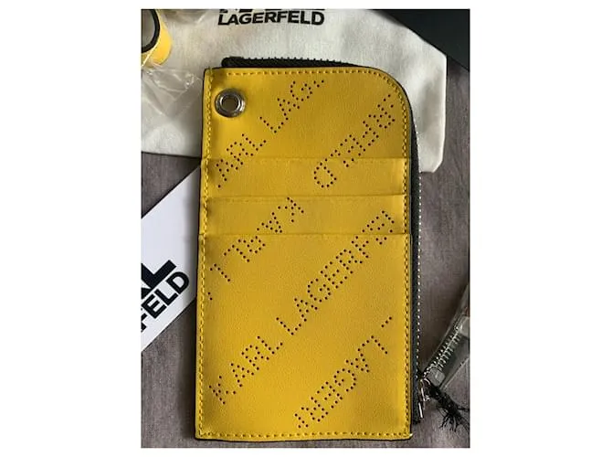 Karl Lagerfeld Monederos, carteras, casos Amarillo 